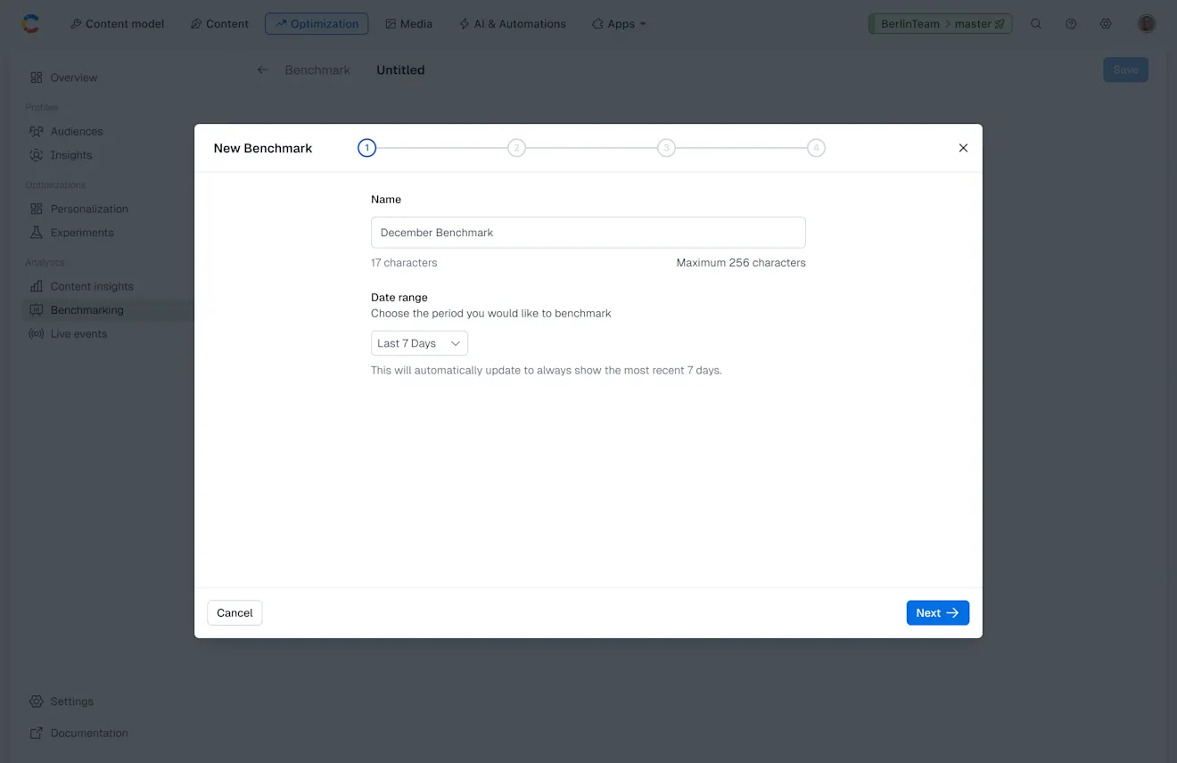 Analytics: New Benchmark