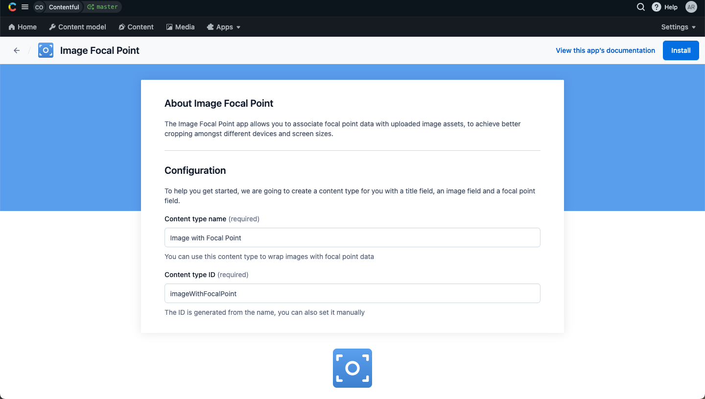 Apps Image Focal Point install