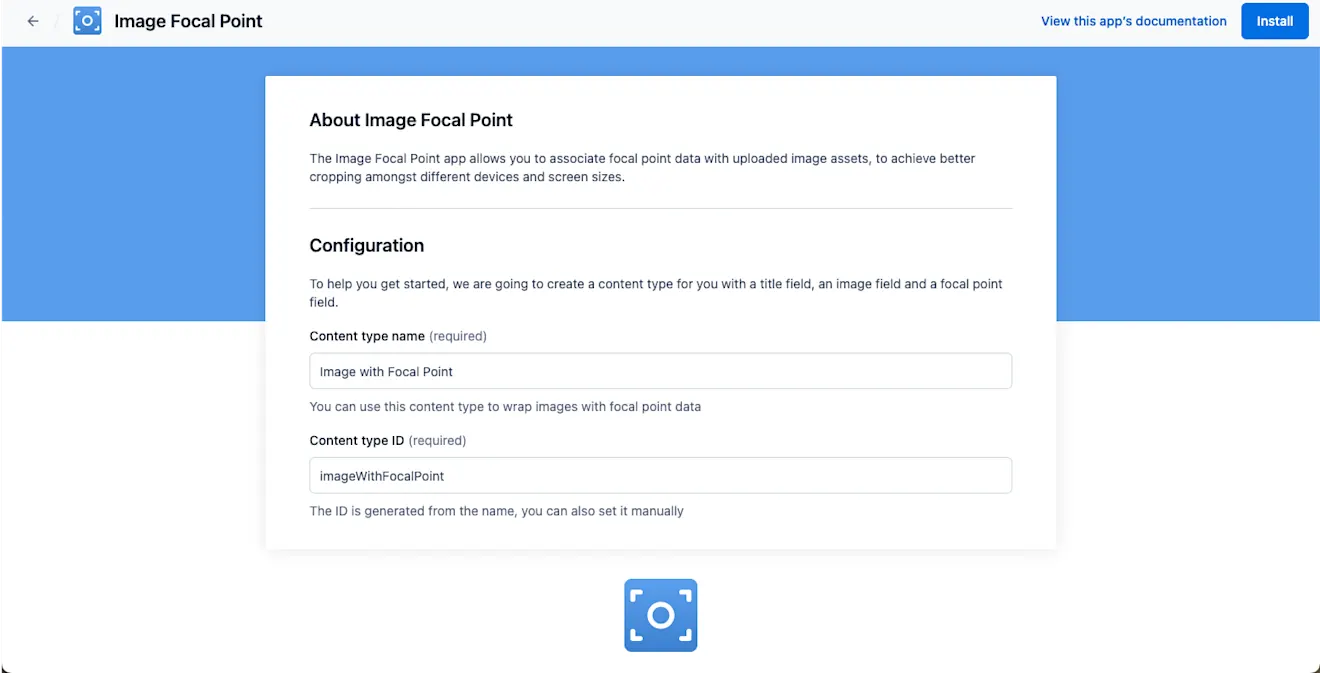 Apps Image Focal Point install
