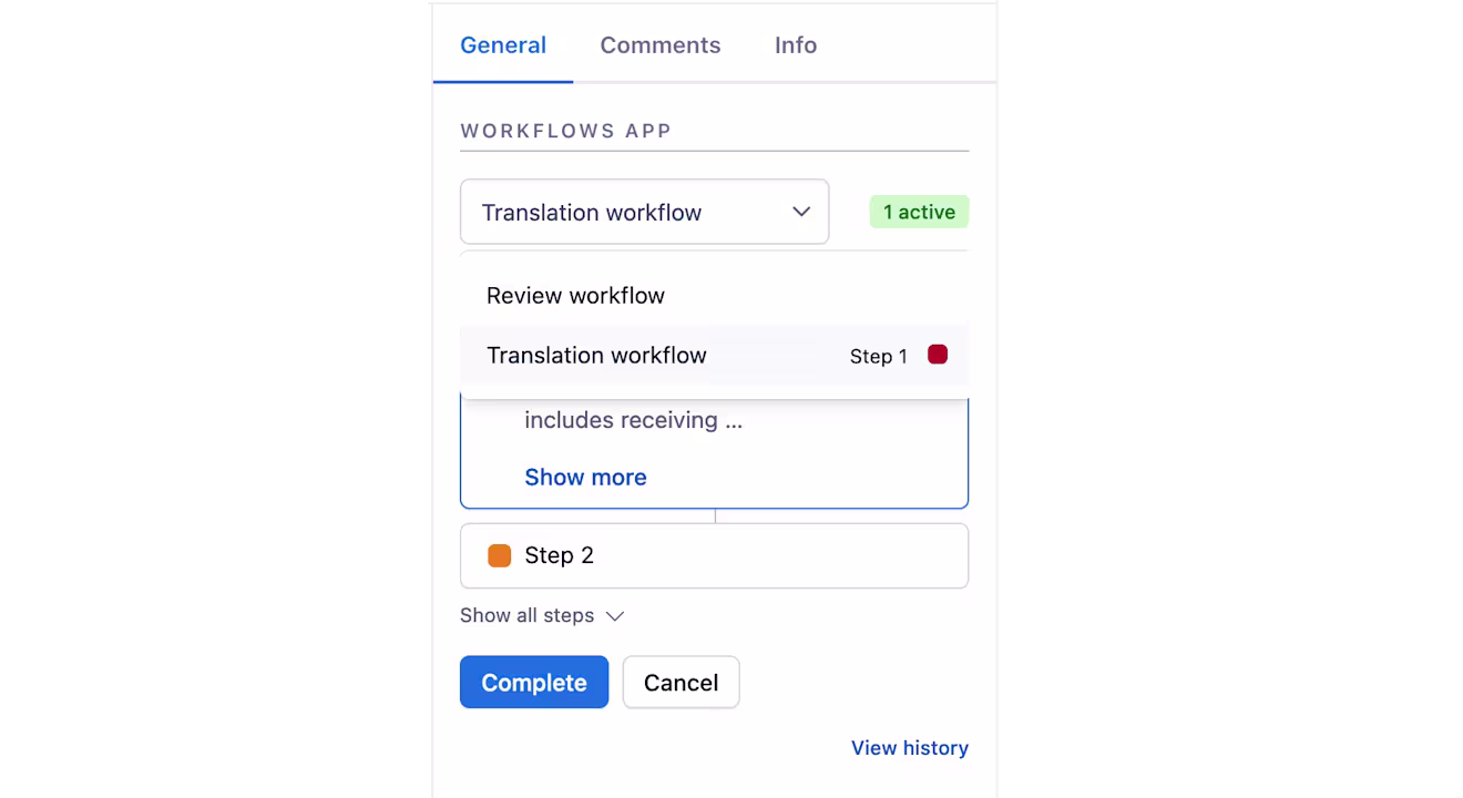 Parallel-workflows-dropdown