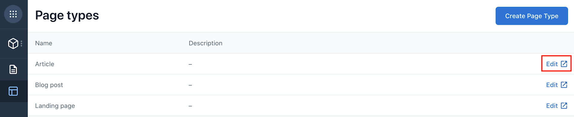 Compose page types 402
