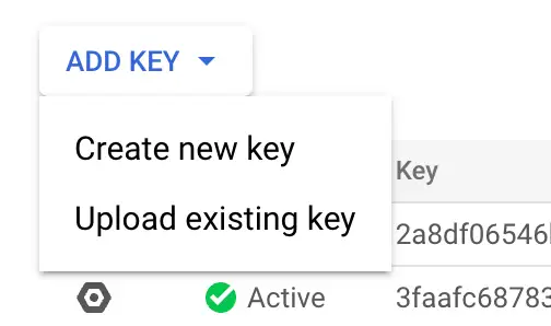 GA4 Add Key