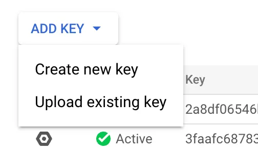 GA4 Add Key