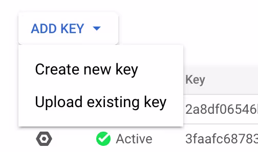 GA4 Add Key