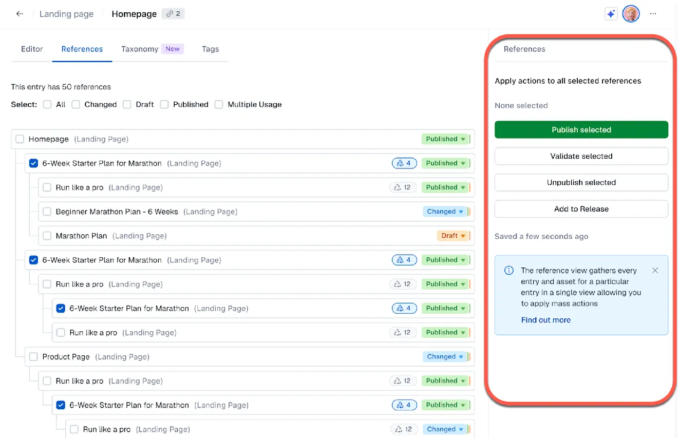 content semantics multiple references 