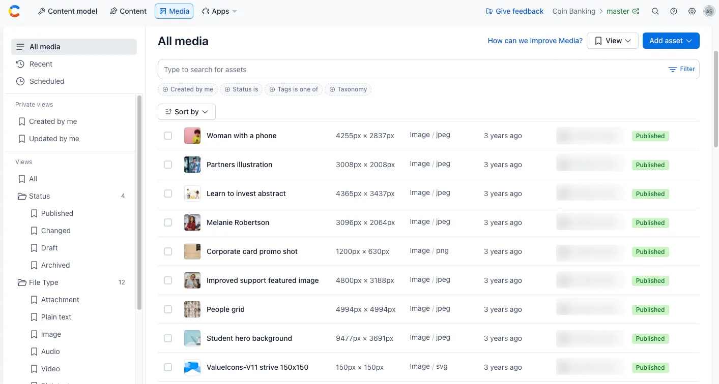 Media page