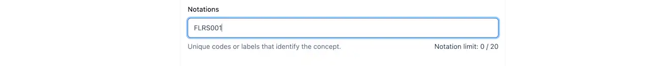 Notations taxonomies