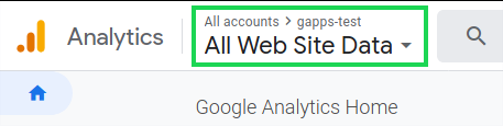 Google Analytics Header