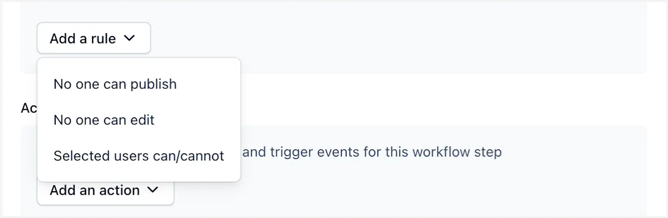 workflows add a rule