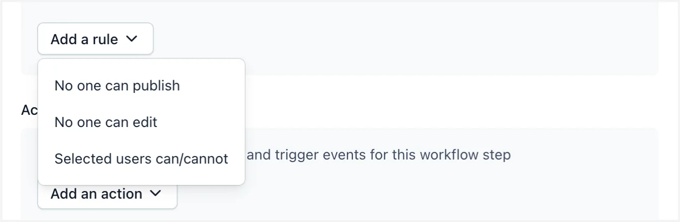 workflows add a rule