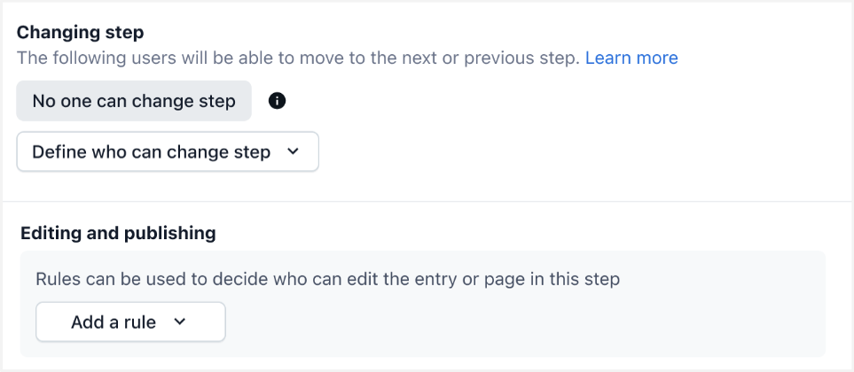 workflows changing step permissions 2
