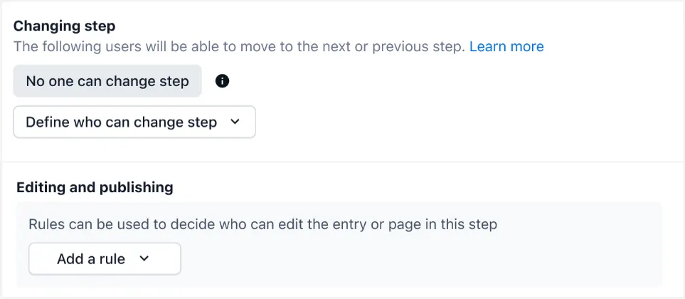 workflows changing step permissions 2