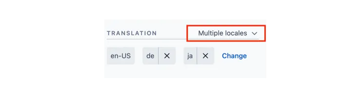 Select Multiple locales