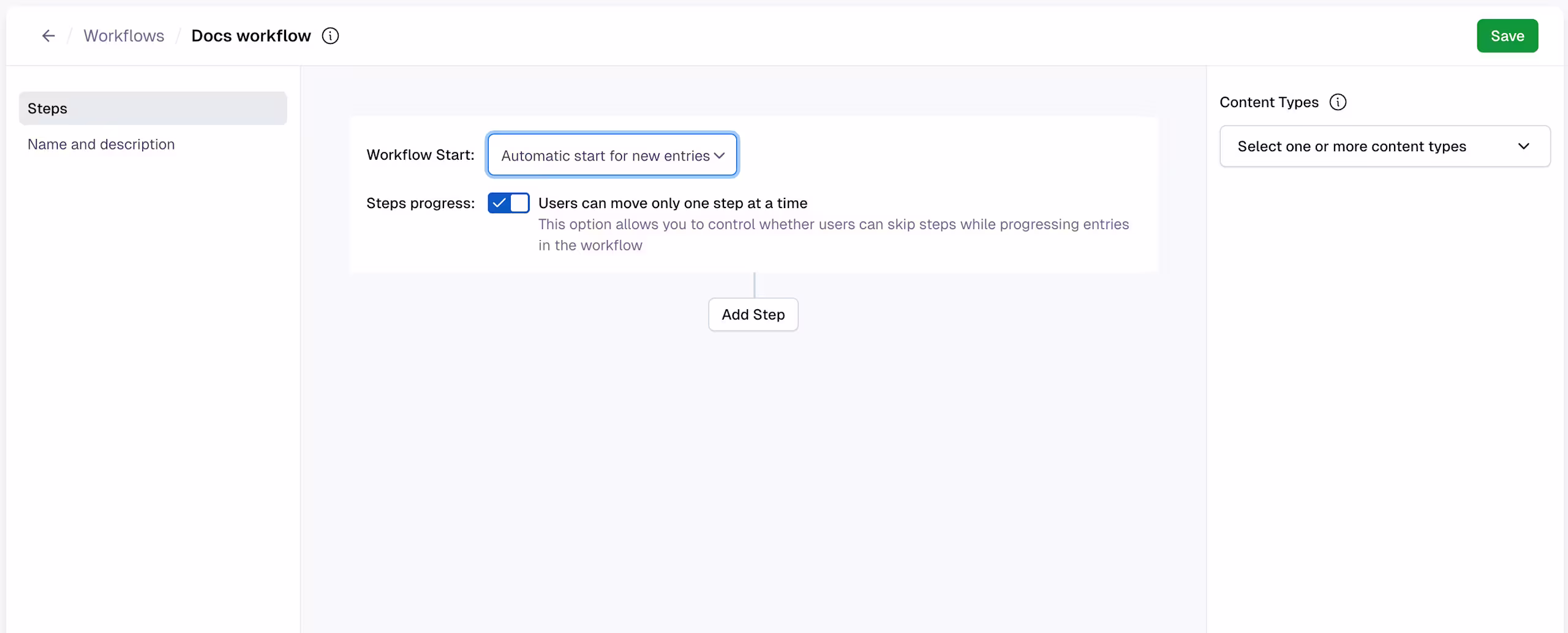 Workflows: Workflow details 
