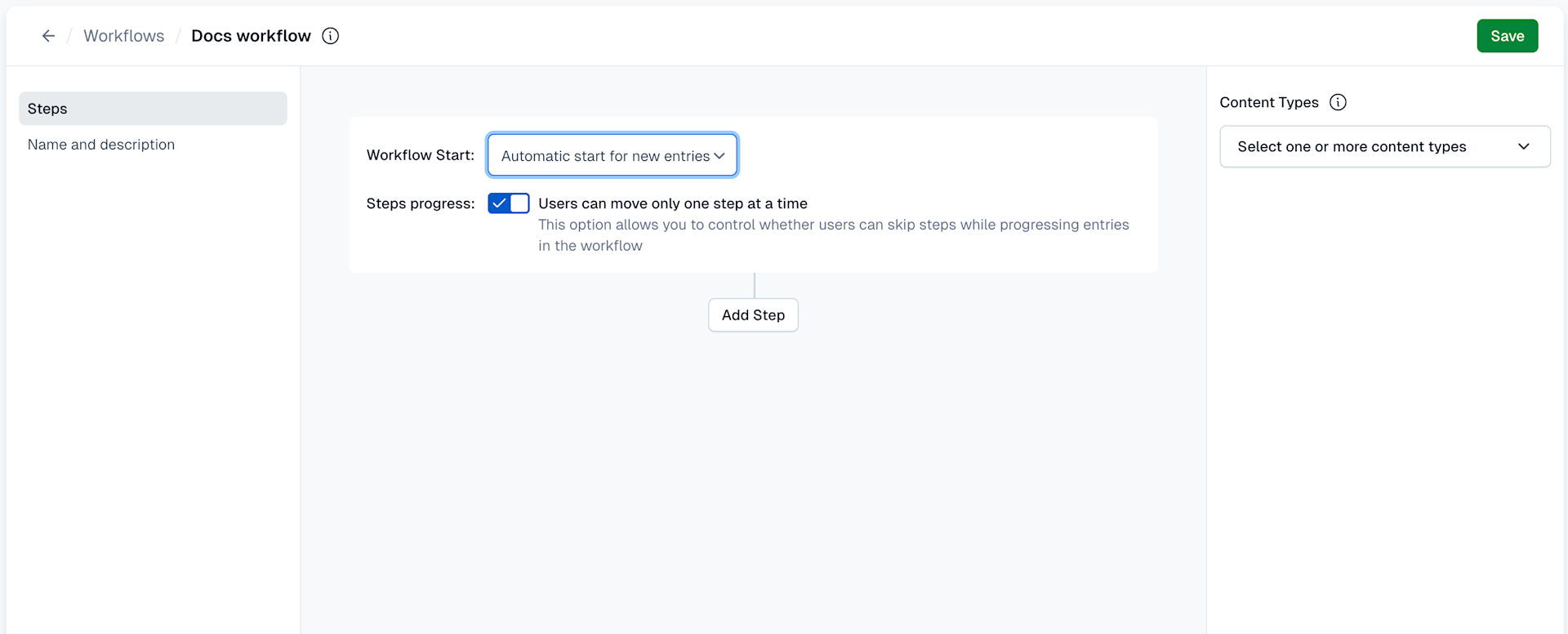 Workflows: Workflow details 