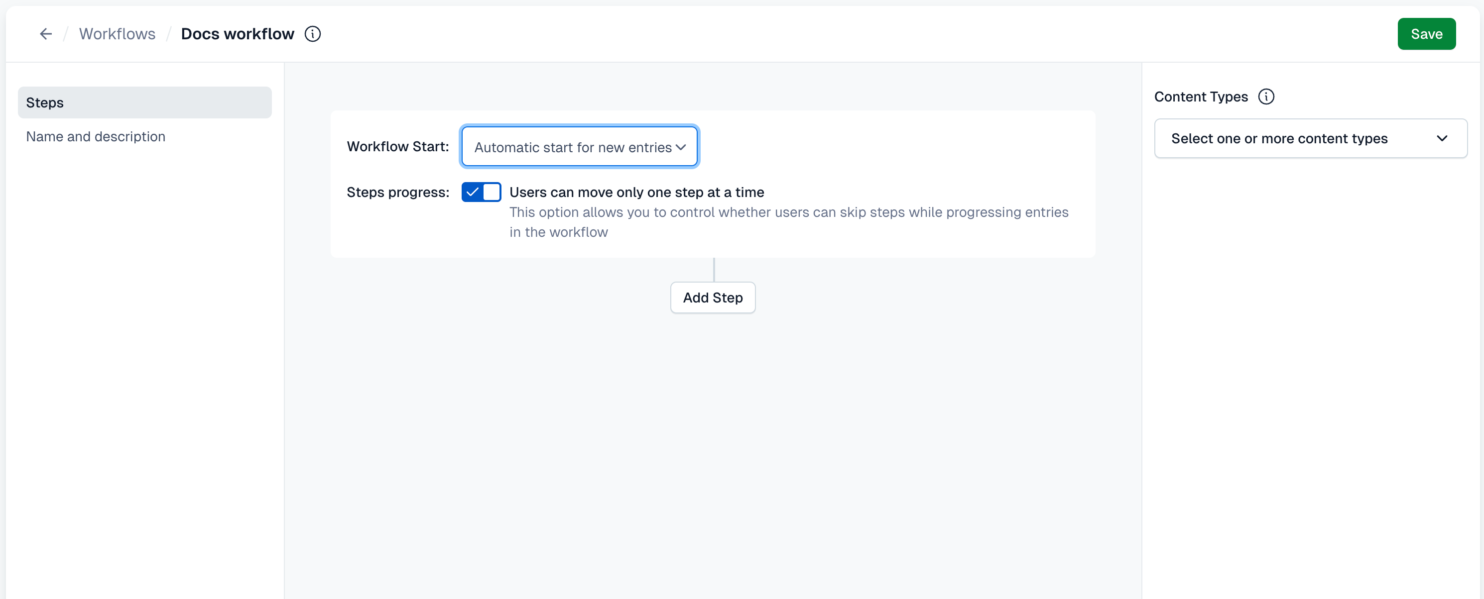Workflows: Workflow details 