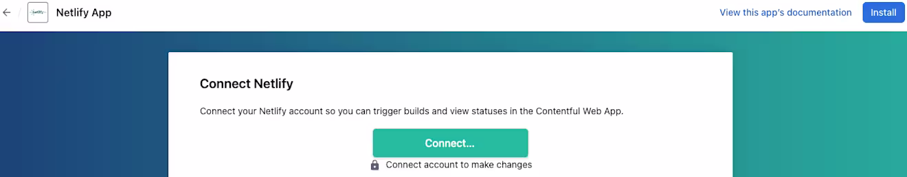 Apps Netlify Connect