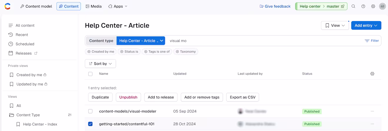 Launch Add content 203