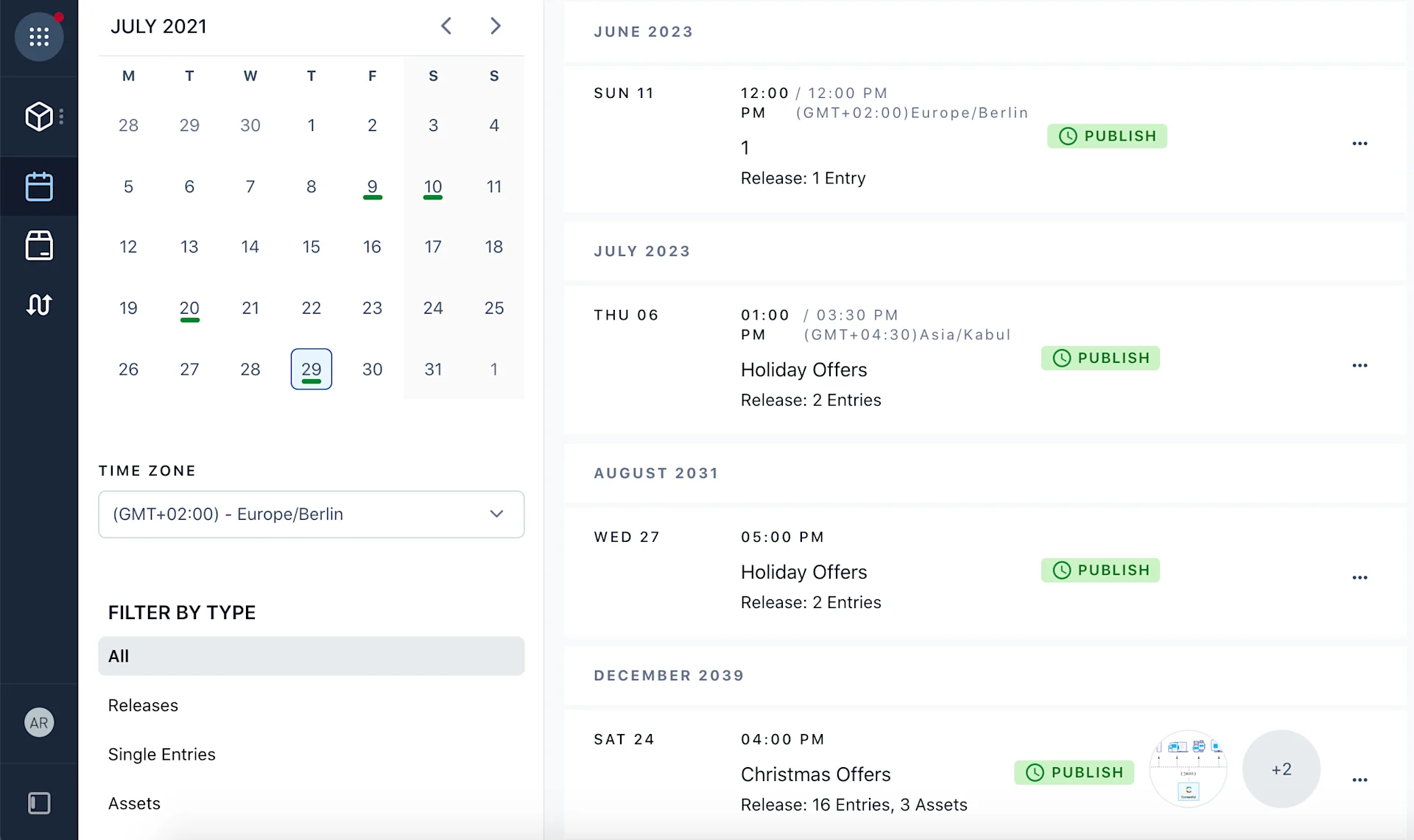 Launch Calendar 701