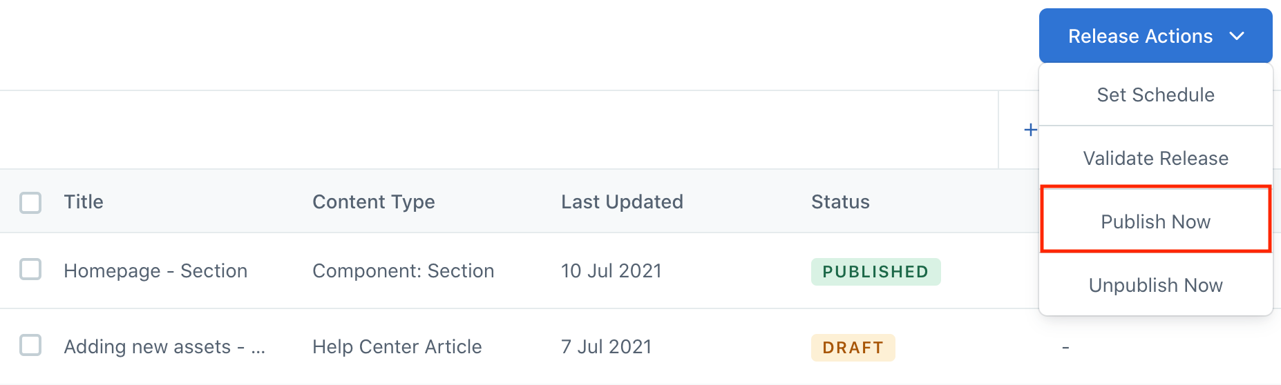 Launch Publish release 1001