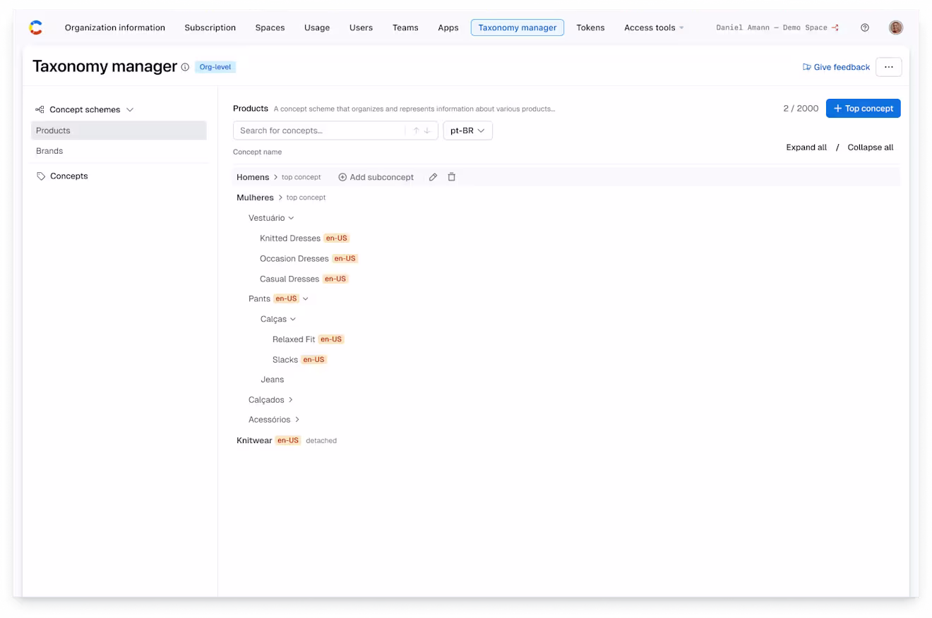 Taxonomy manager: Locale labels