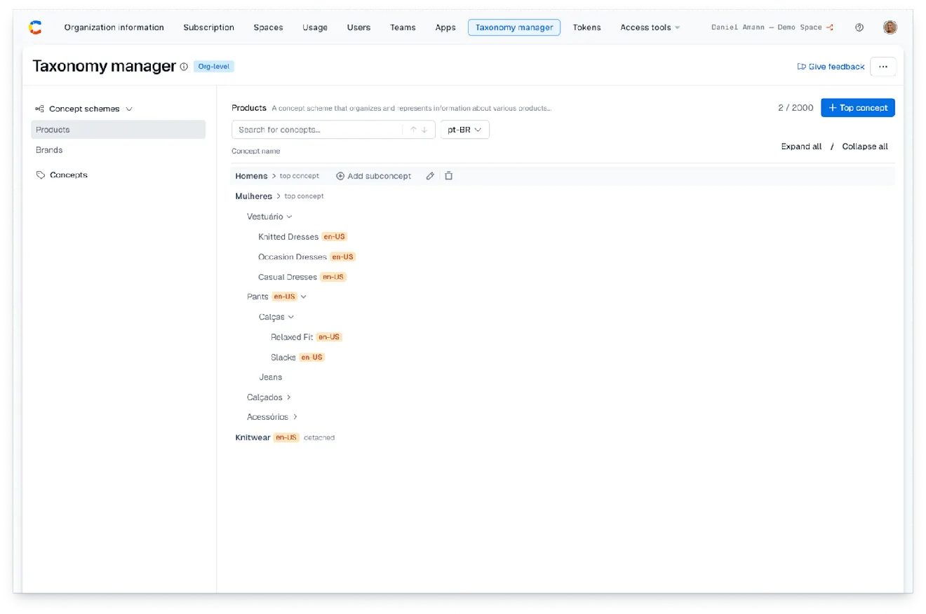 Taxonomy manager: Locale labels