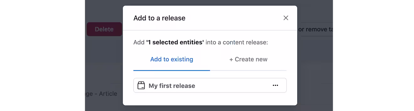Launch Add content 204