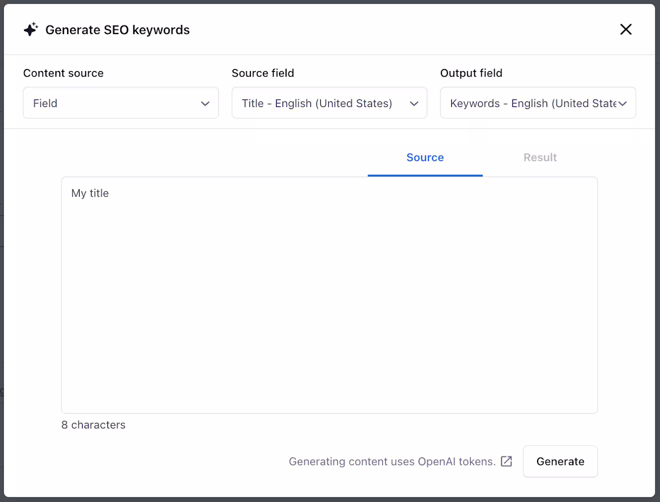 AICG SEO Keywords