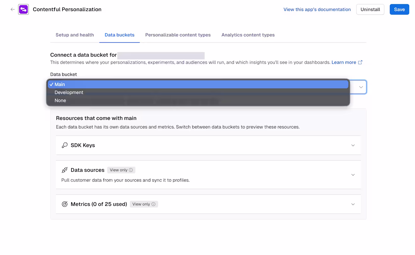Ctfl Personalization: Connect different data bucket