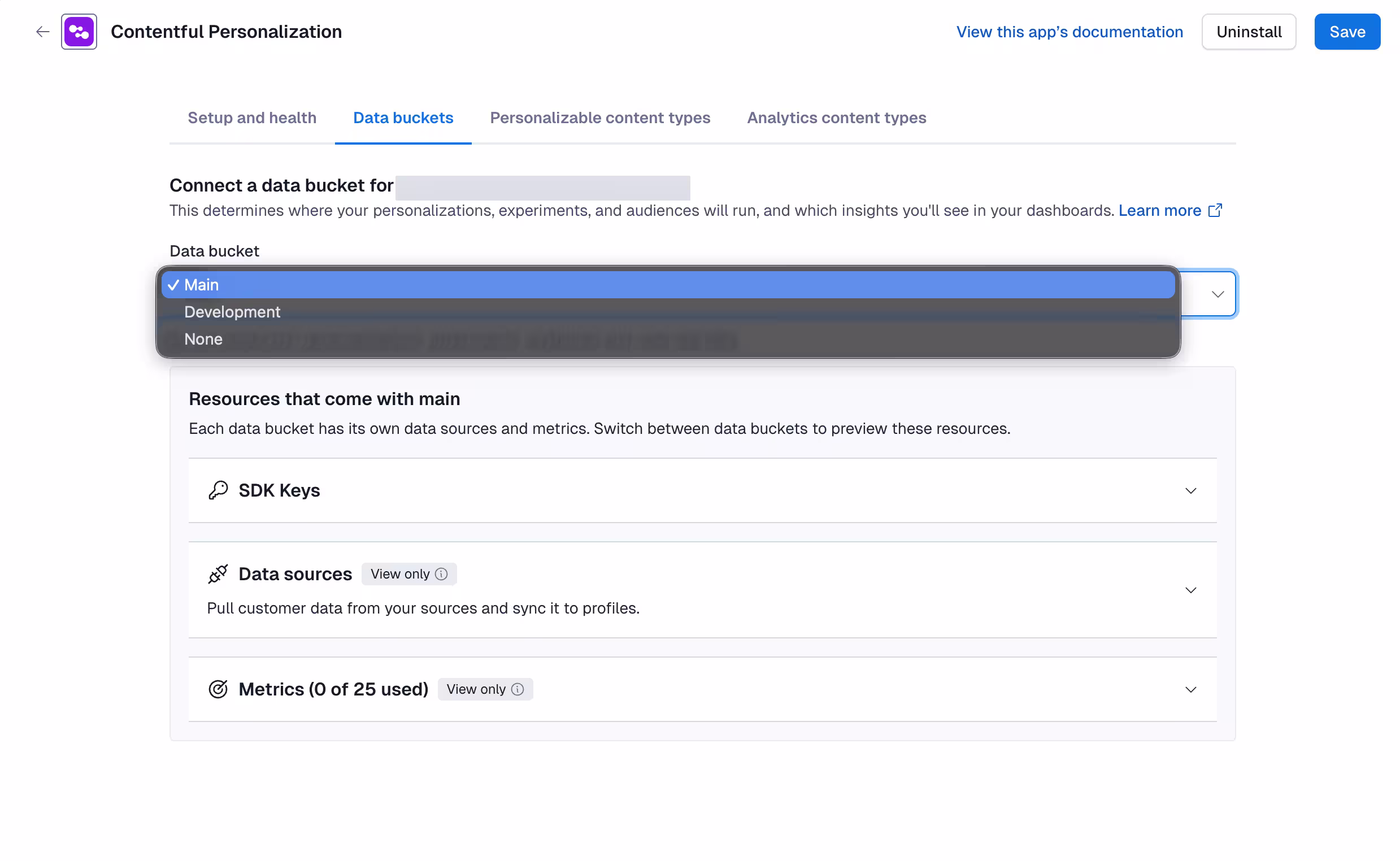 Ctfl Personalization: Connect different data bucket
