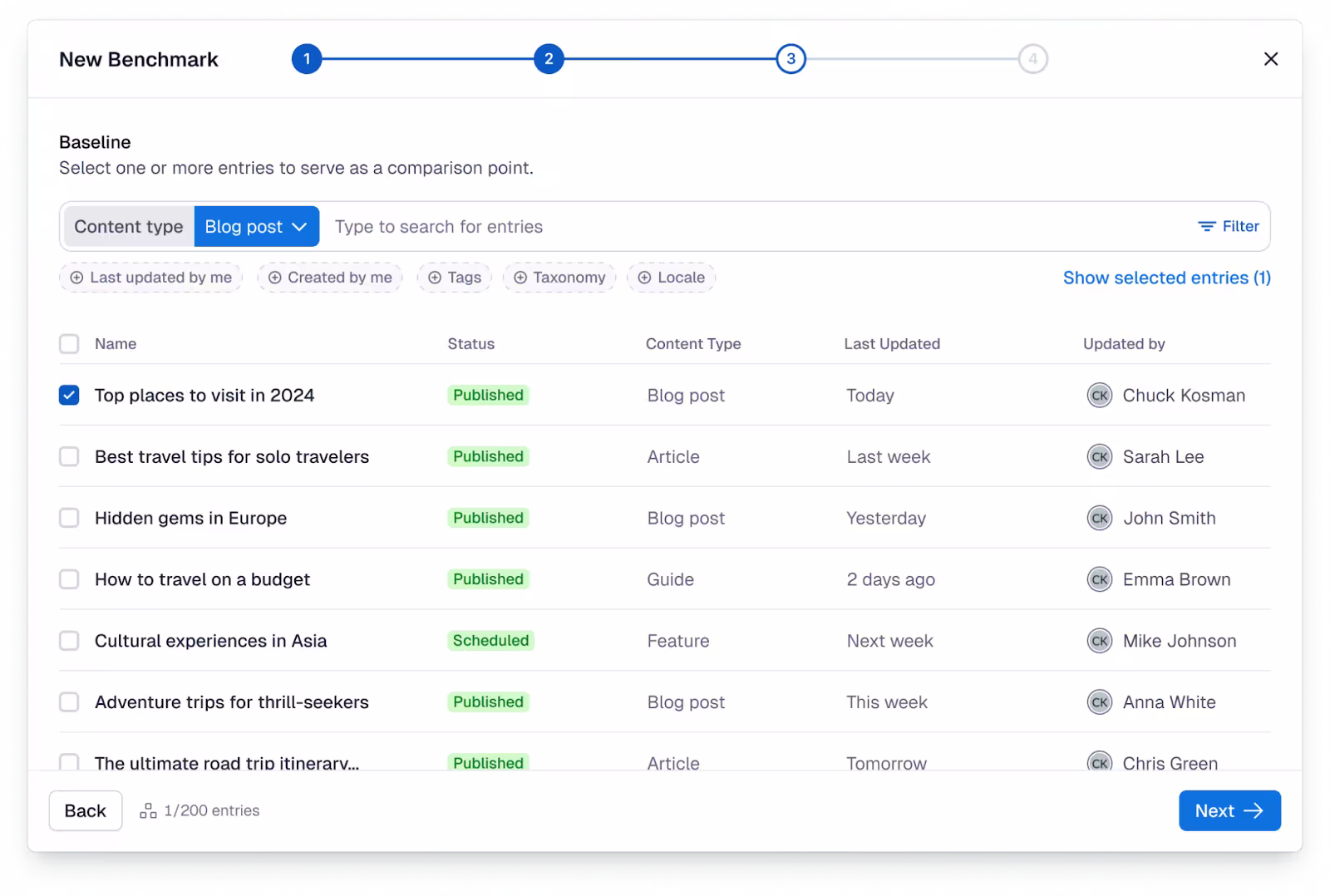 Analytics: New Benchmark