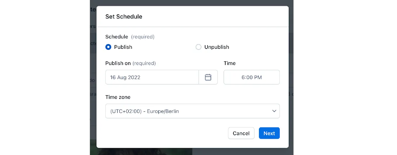 Schedule Compose 803