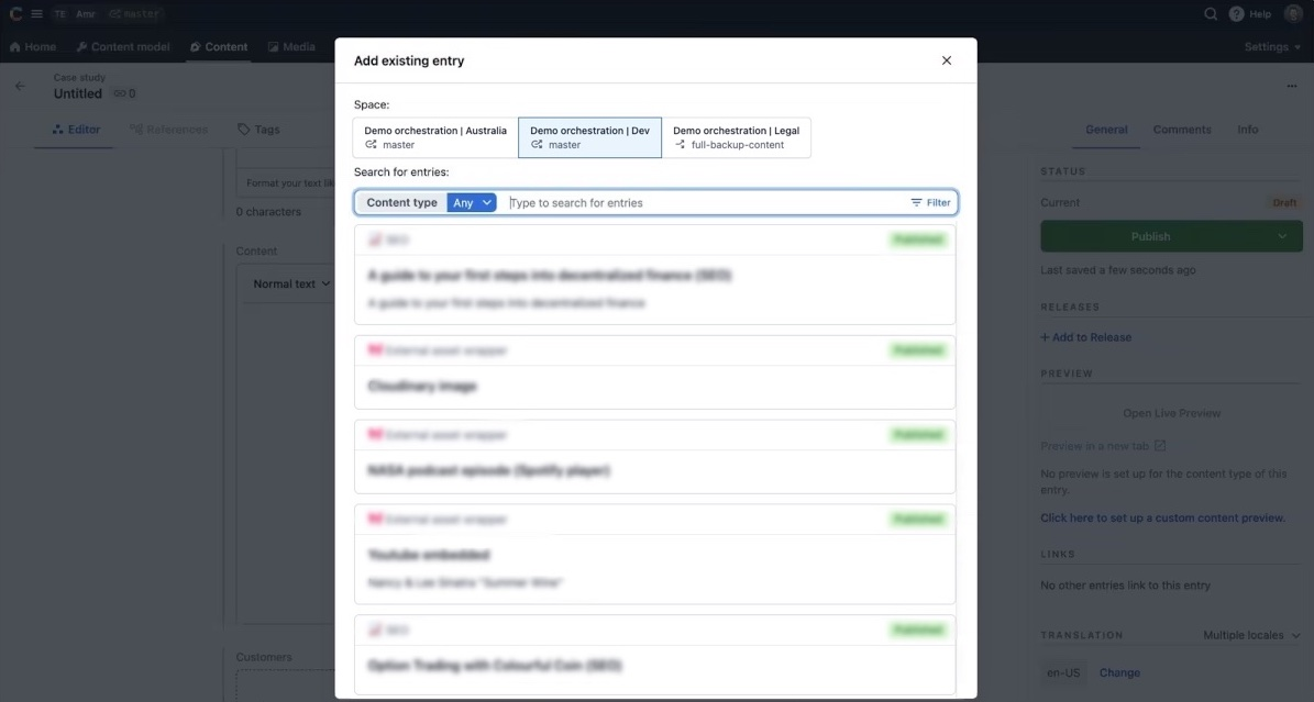 Add existing entries with the extended environment support