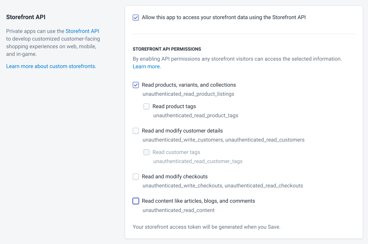 Apps Shopify Permissions