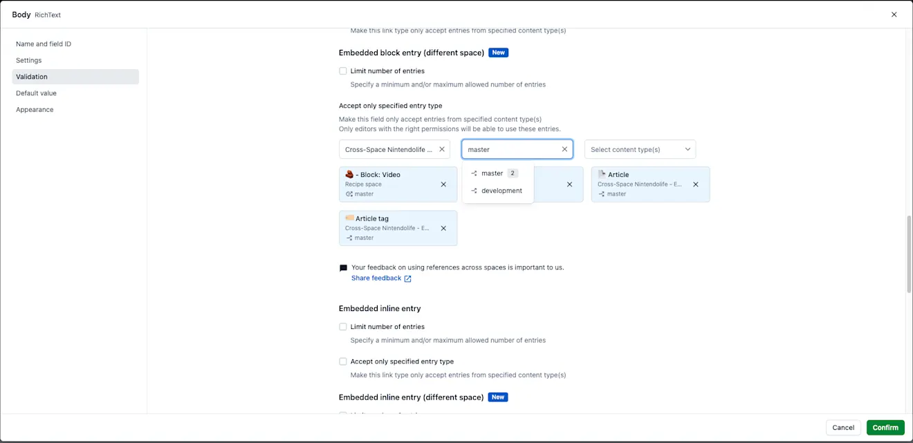 X-space in rich text Select environment