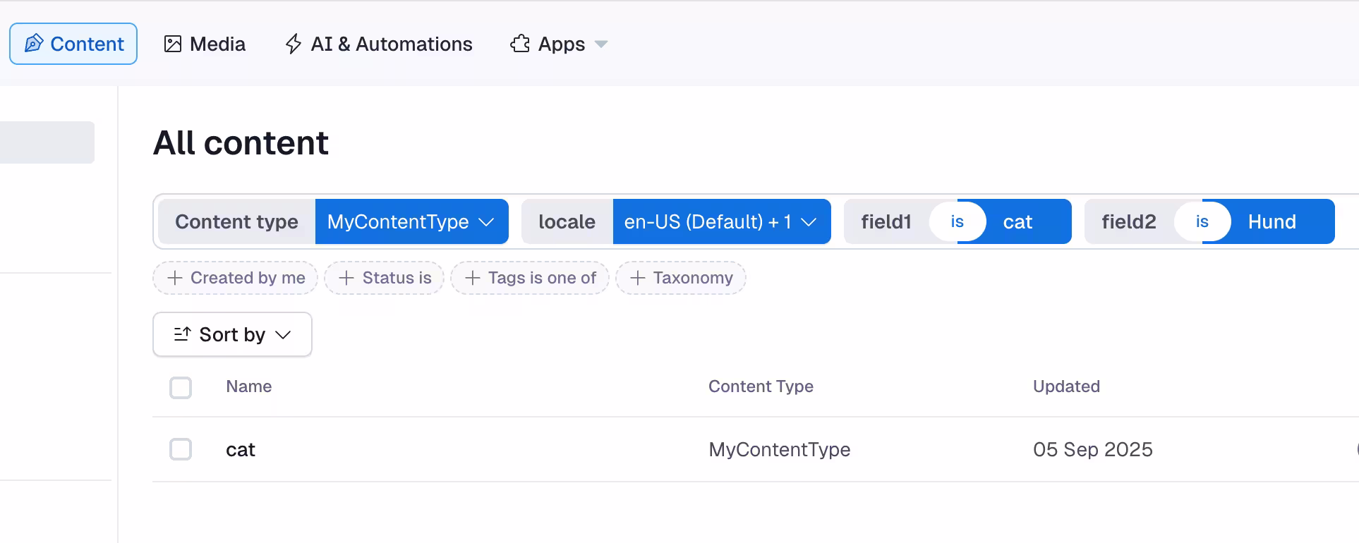 locale search filtering