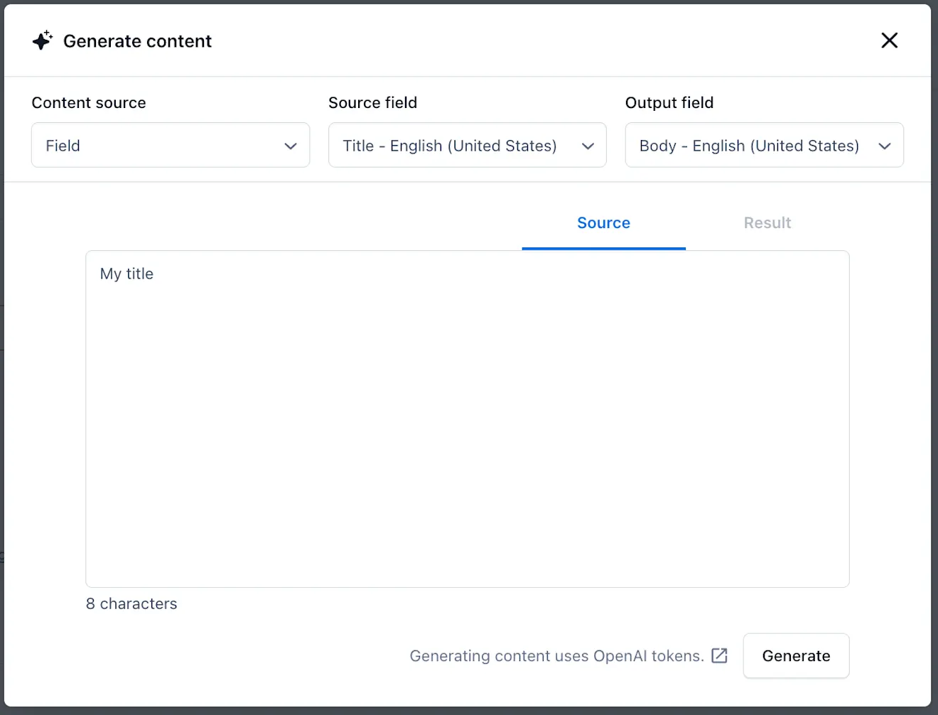 AICG Generate content