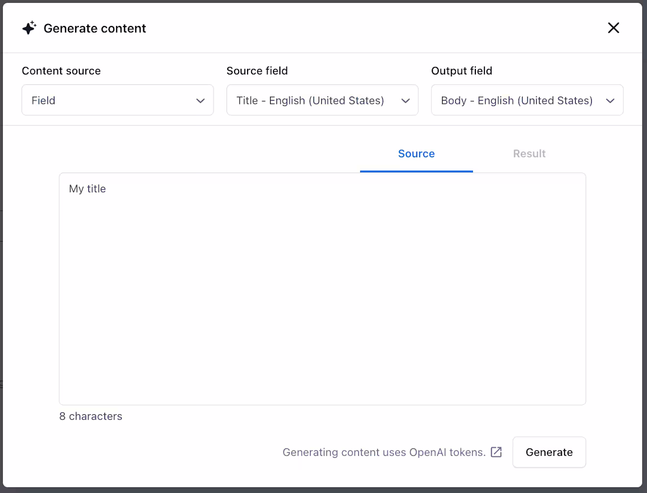 AICG Generate content