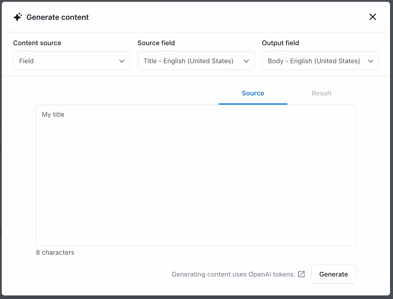 AICG Generate content