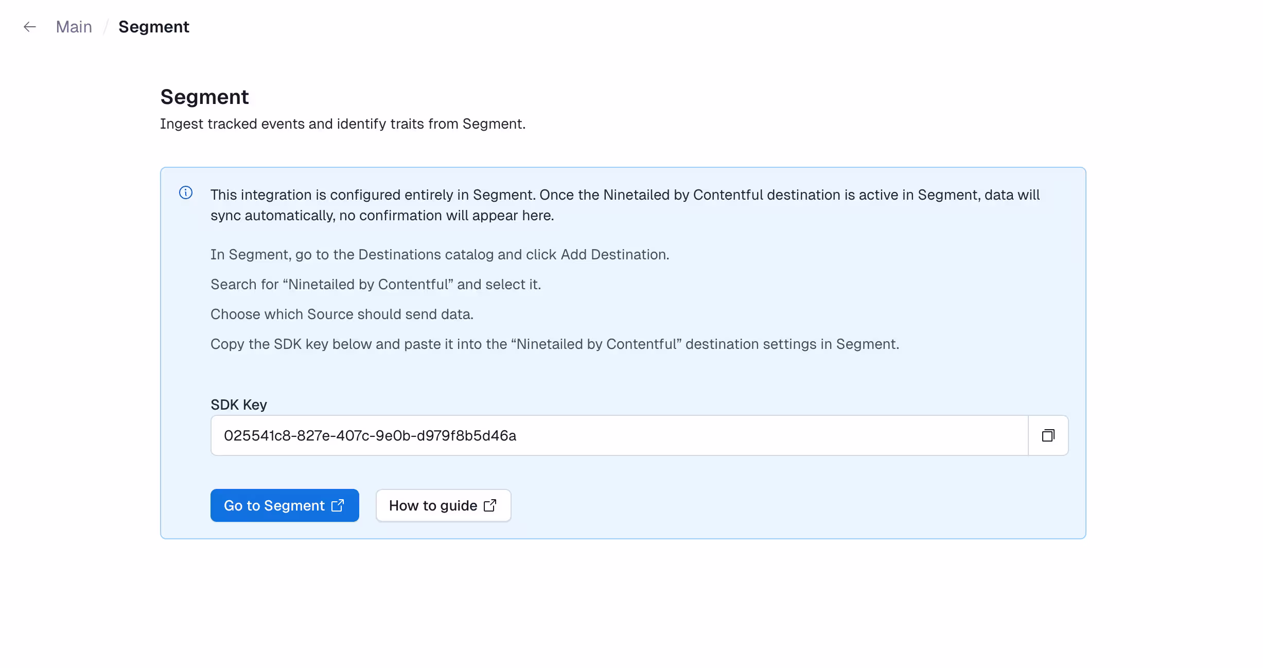CP: Segment details page