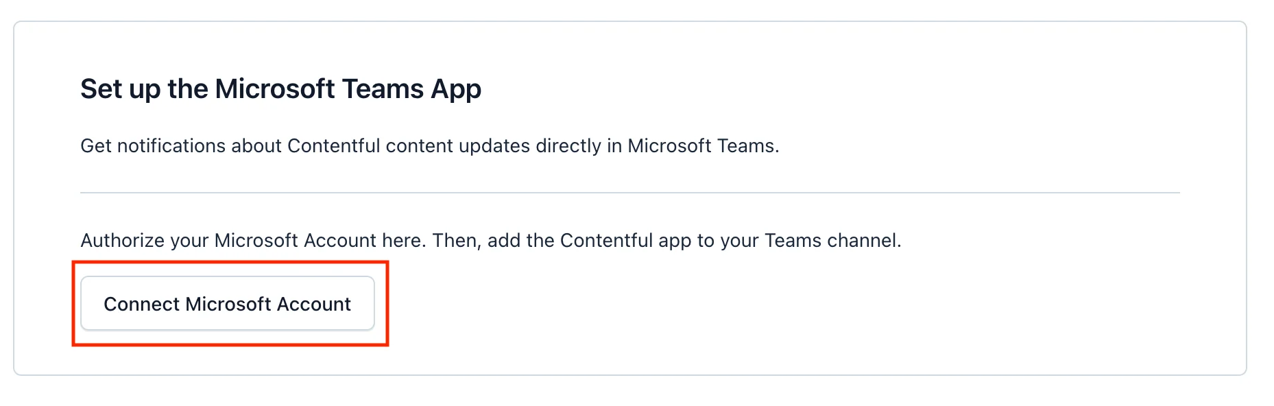 Microsoft Teams Connect Account