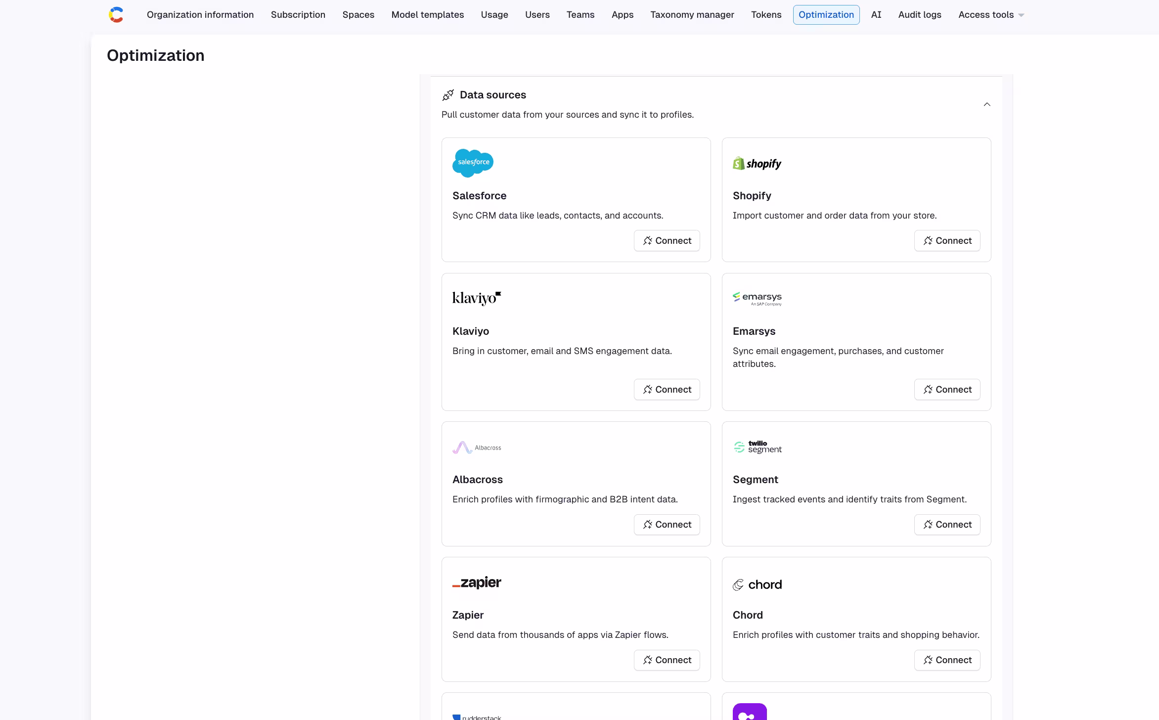 Contentful Personalization: Data Sources