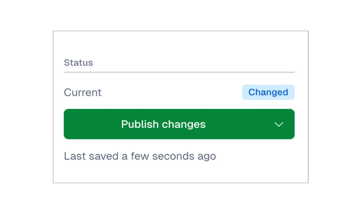 Entry editor: Status