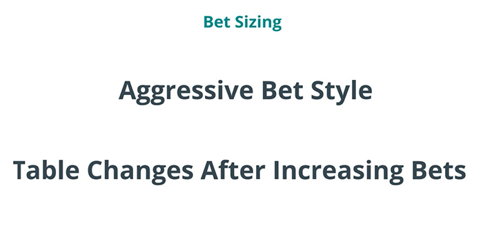 Two Parts of the Betting Strategy