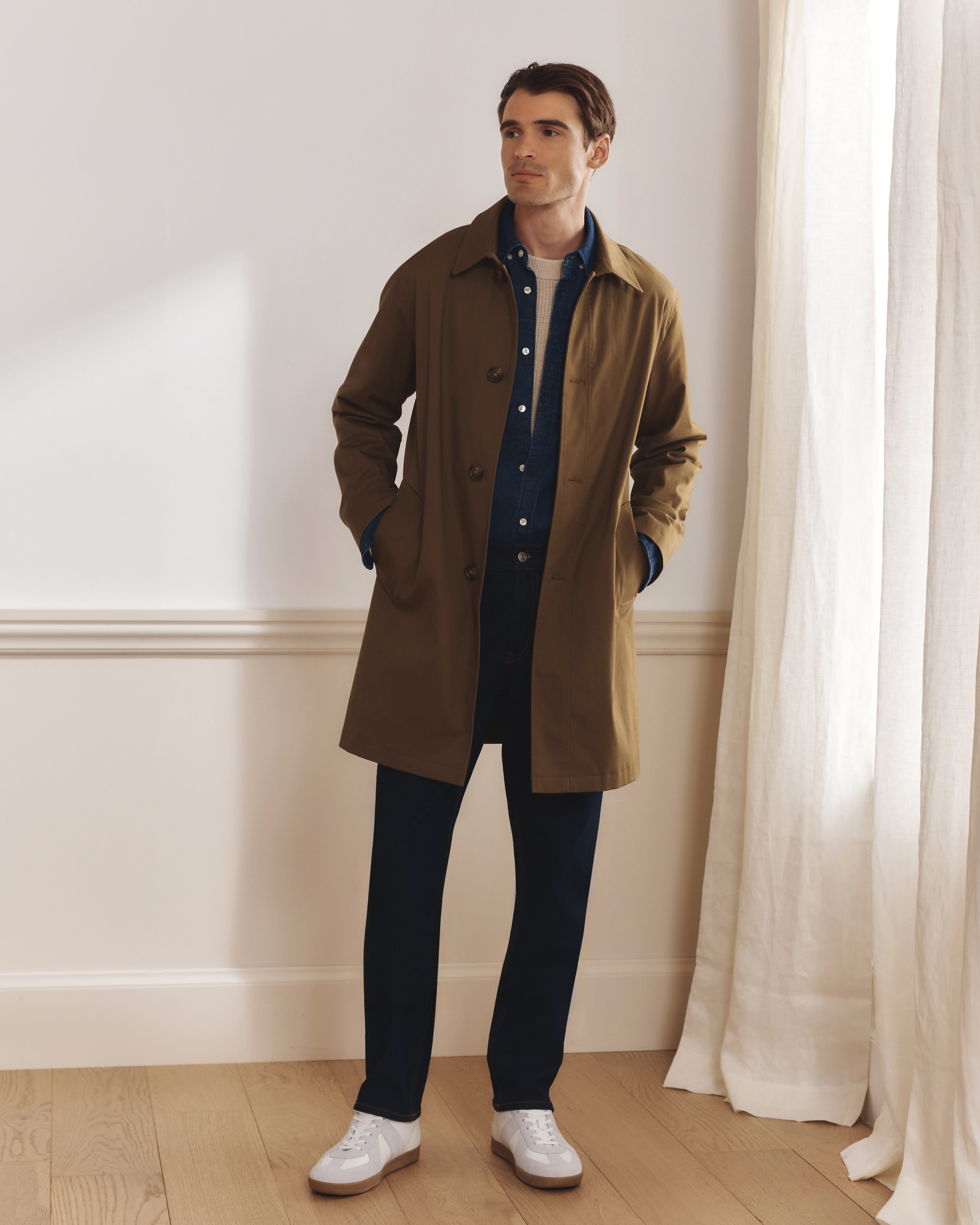 Men's Comfort Stretch Trench Coat