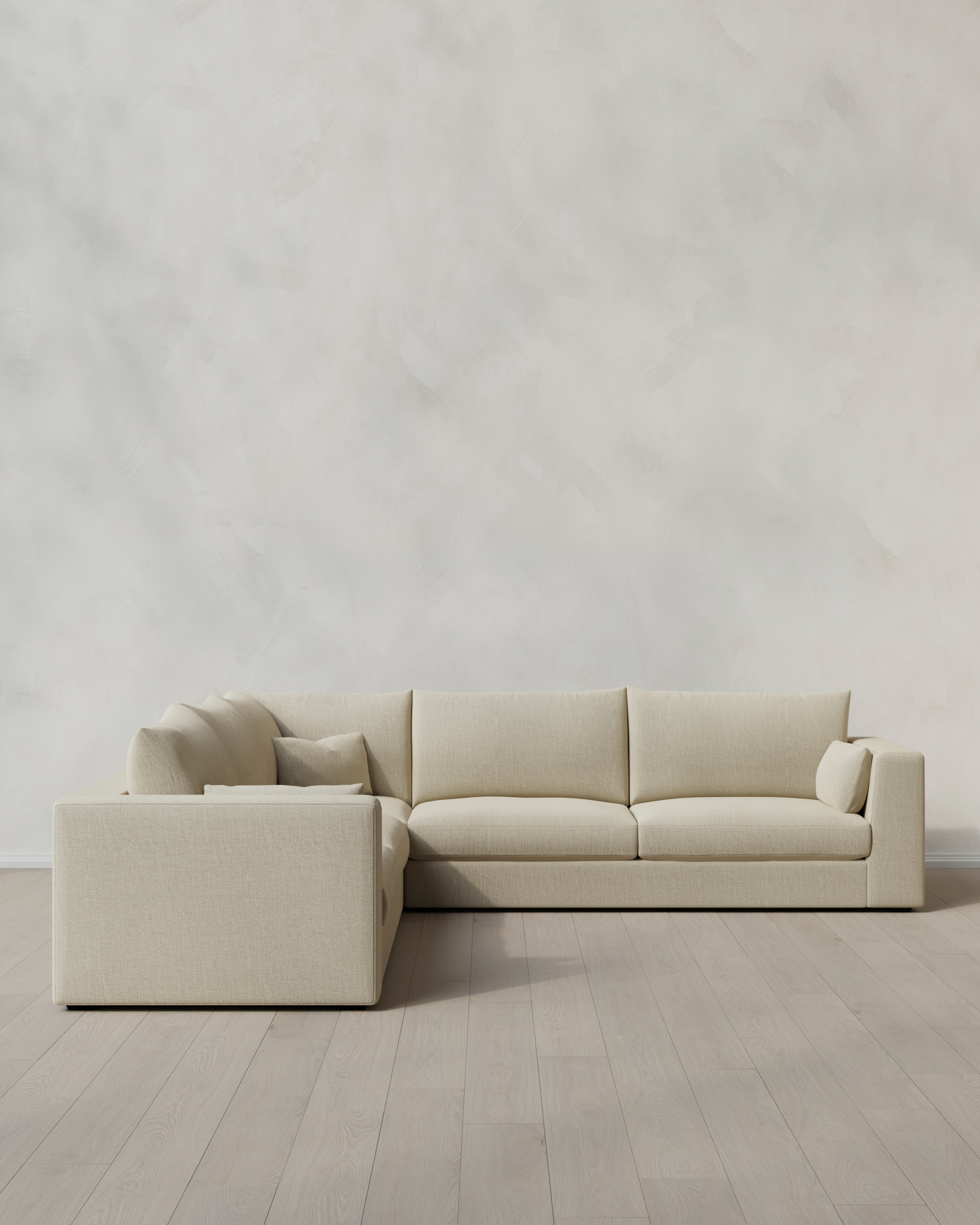 Oasis L Sectional in Performance Linen
