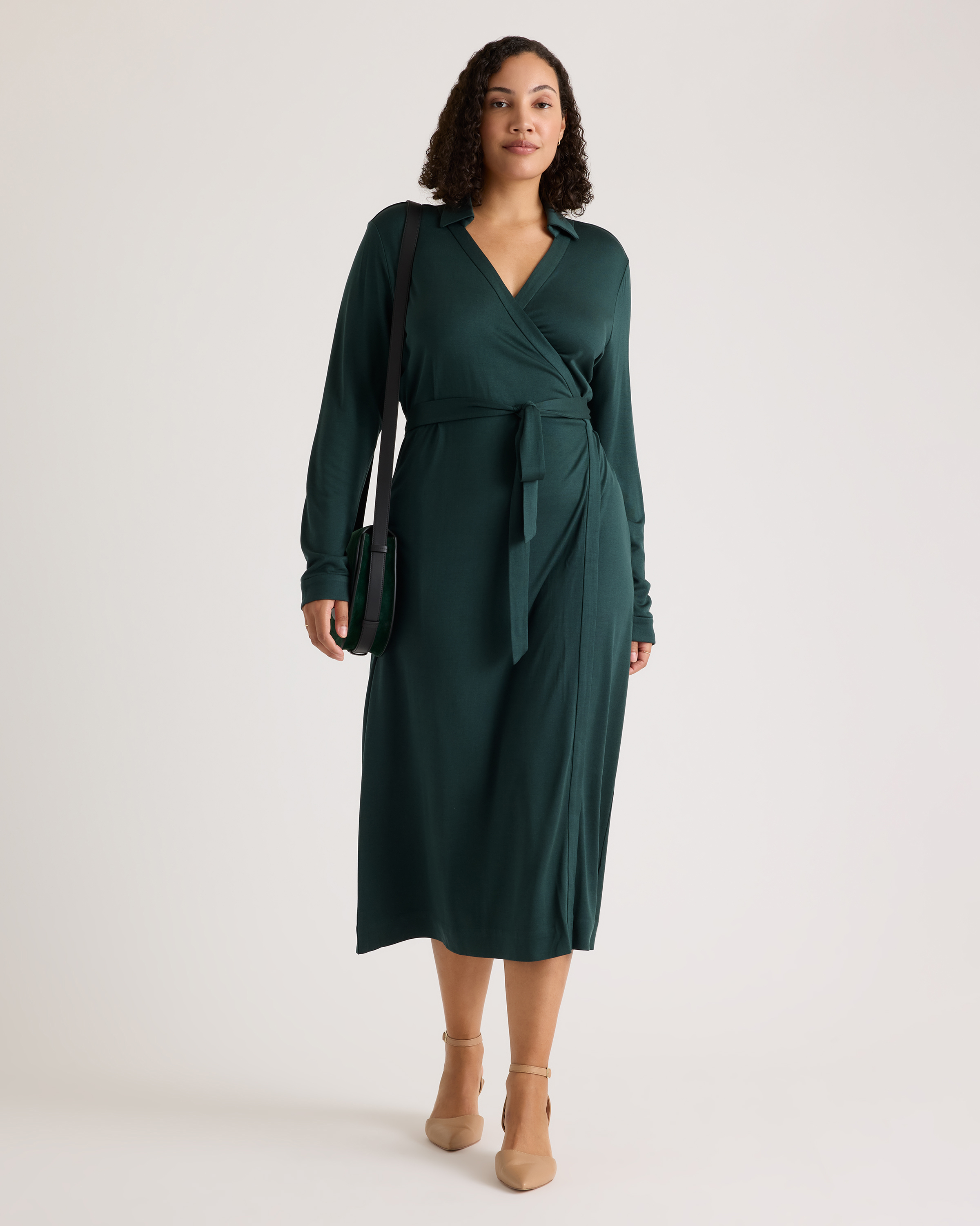 jersey wrap dress Warm Spring Strawberry Height 5ft 10 / 177.8cm Anatomie Olie Super Jersey Maxi