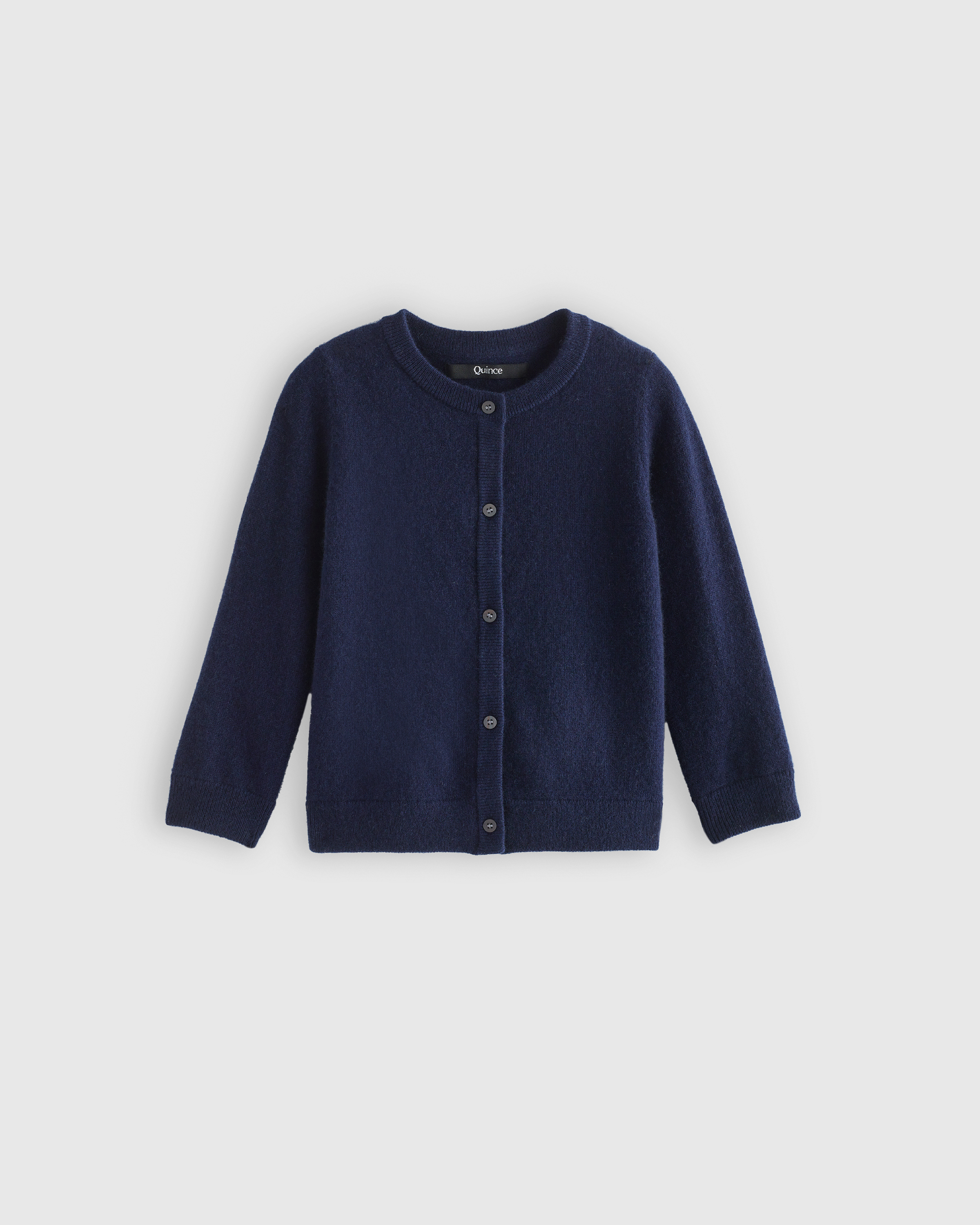 Shop Quince Washable Cashmere Cardigan Sweater In Navy