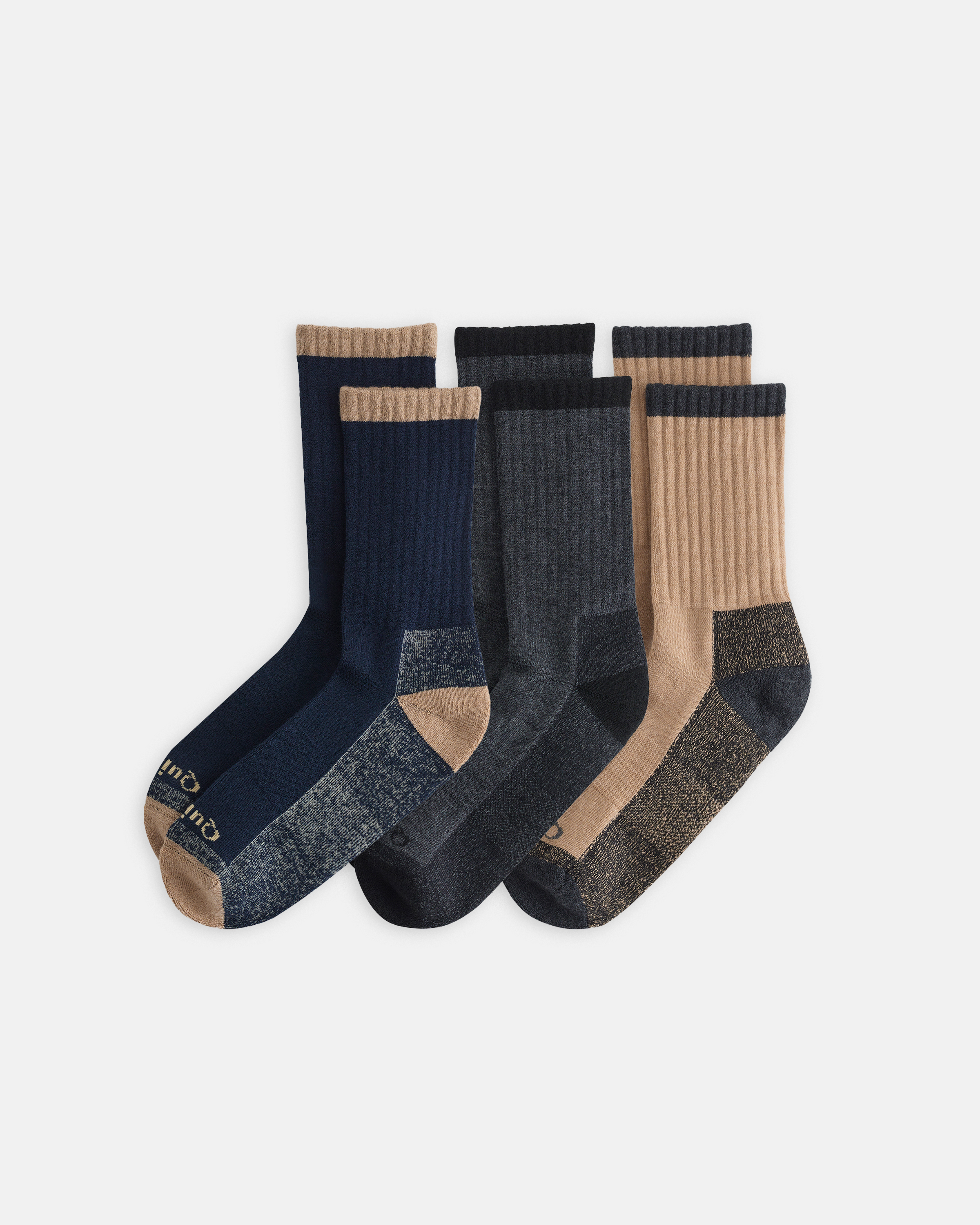Quince Merino Wool Hiking Socks In Multi