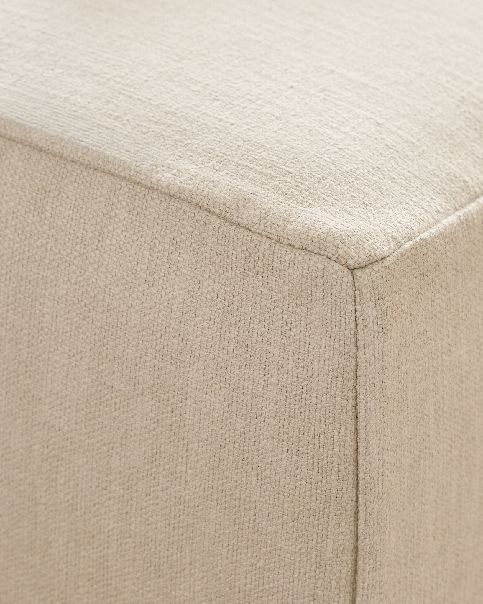 Ellery Performance Linen Slipcover Ottoman - thumbnail 7
